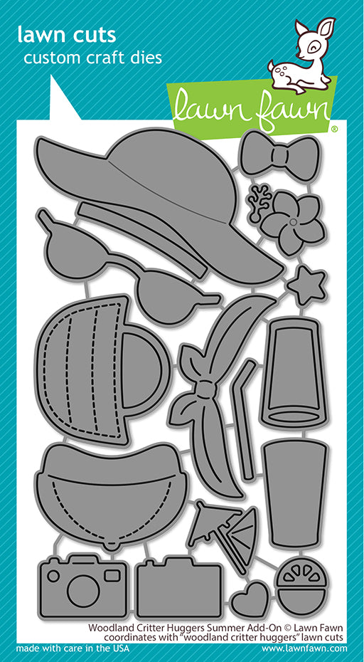 Lawn Fawn - Woodland critter huggers summer add-on - Stand alone Stanzschablone