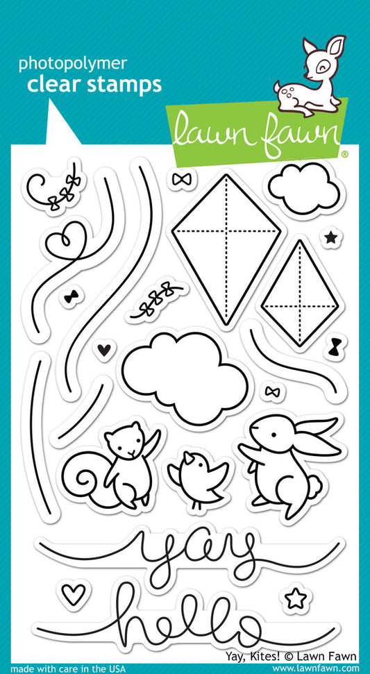 Lawn Fawn - Yay, Kites! - Clear Stamp 4x6