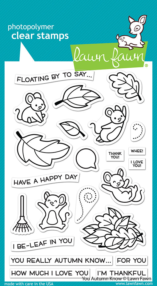 Lawn Fawn - You Autumn Know - Clear Stamp 4x6
