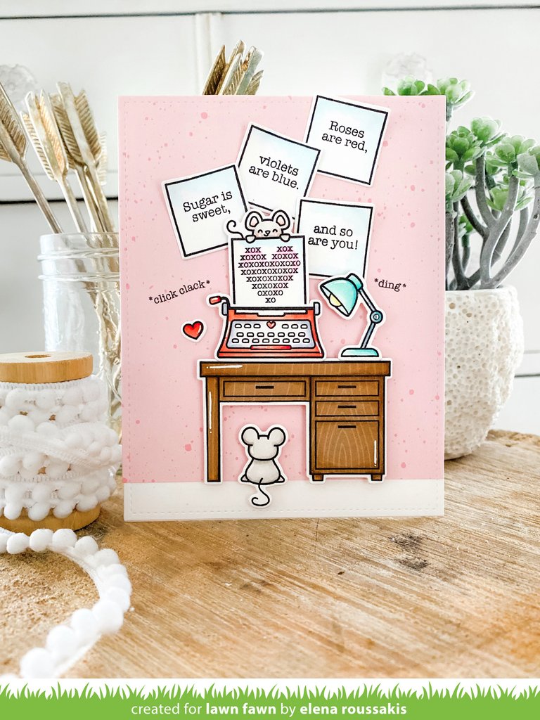 Lawn Fawn - you're just my type - Clear Stamp 4x6