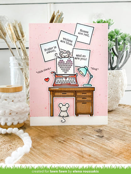 Lawn Fawn - you're just my type - Clear Stamp 4x6