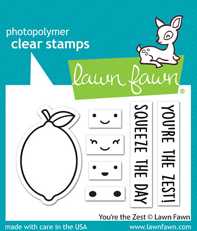 Lawn Fawn - You're the zest - Clear Stamps 2x3