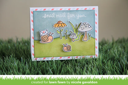 Lawn Fawn - Stempelset 4x6" - Gleeful Gardens