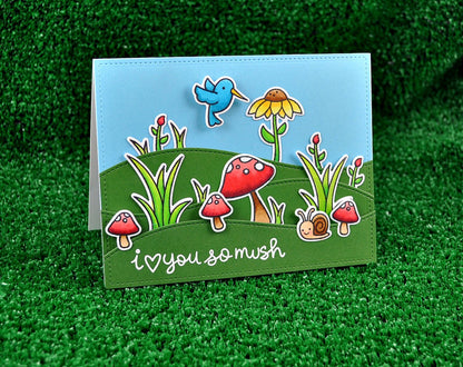 Lawn Fawn - Stempelset 4x6" - Gleeful Gardens