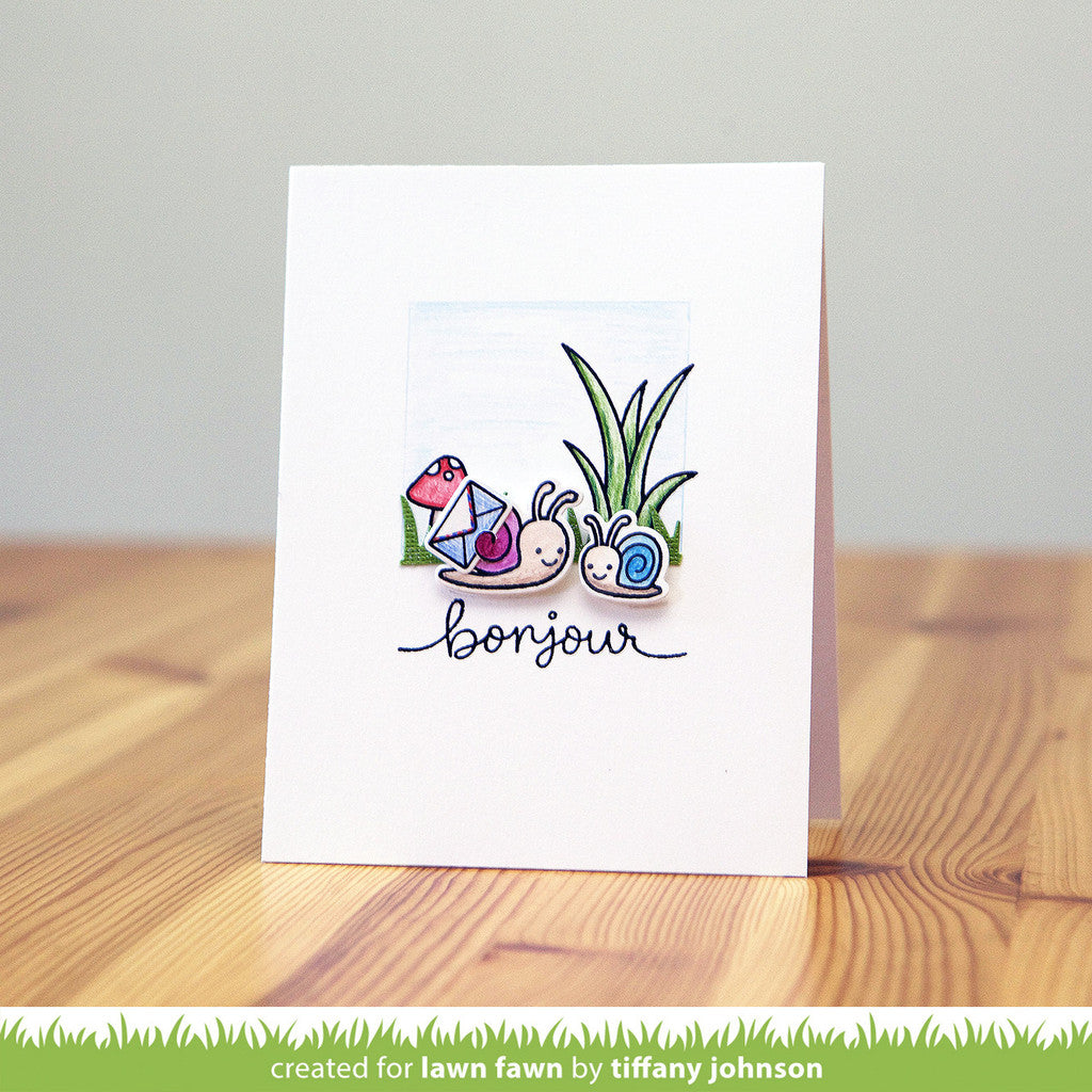 Lawn Fawn - Stempelset 4x6" - Gleeful Gardens