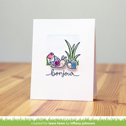 Lawn Fawn - Stempelset 4x6" - Gleeful Gardens