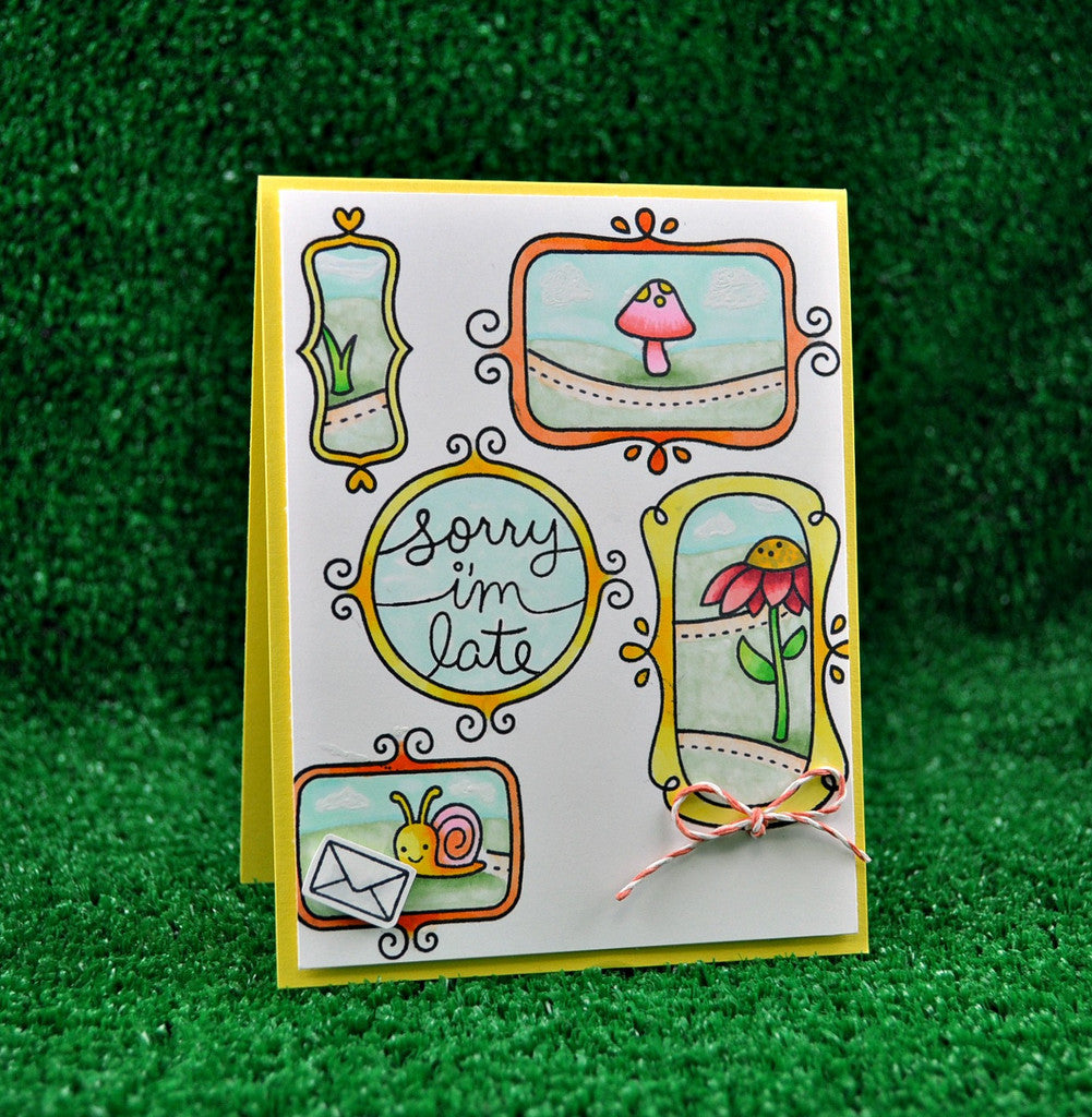 Lawn Fawn - Stempelset 4x6" - Gleeful Gardens