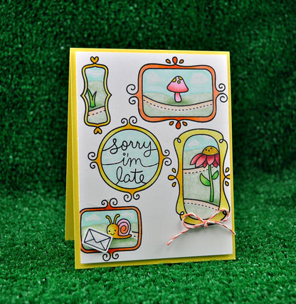 Lawn Fawn - Stempelset 4x6" - Gleeful Gardens