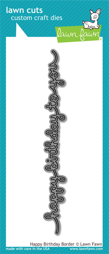 Lawn Fawn - Lawn Cuts - Happy Birthday Border