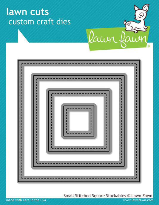 Lawn Fawn - Lawn Cuts - Small Stitched Square Stackables