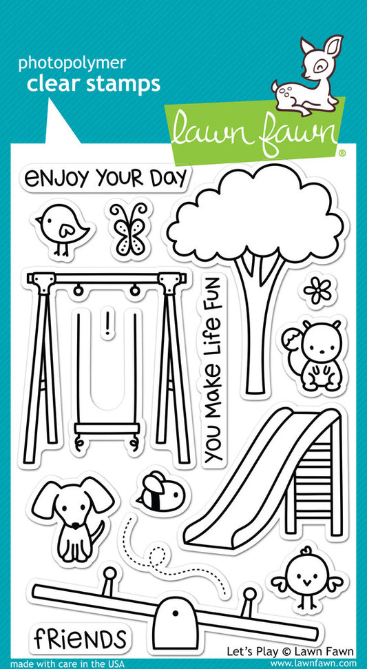 Lawn Fawn - Stempelset 4x6" - Let`s Play