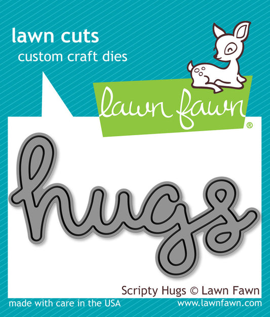 Lawn Fawn - Lawn Cuts - Scripty Hugs