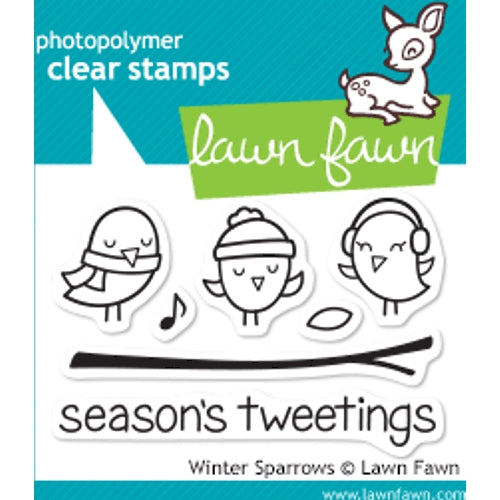 Lawn Fawn Winter Sparrows