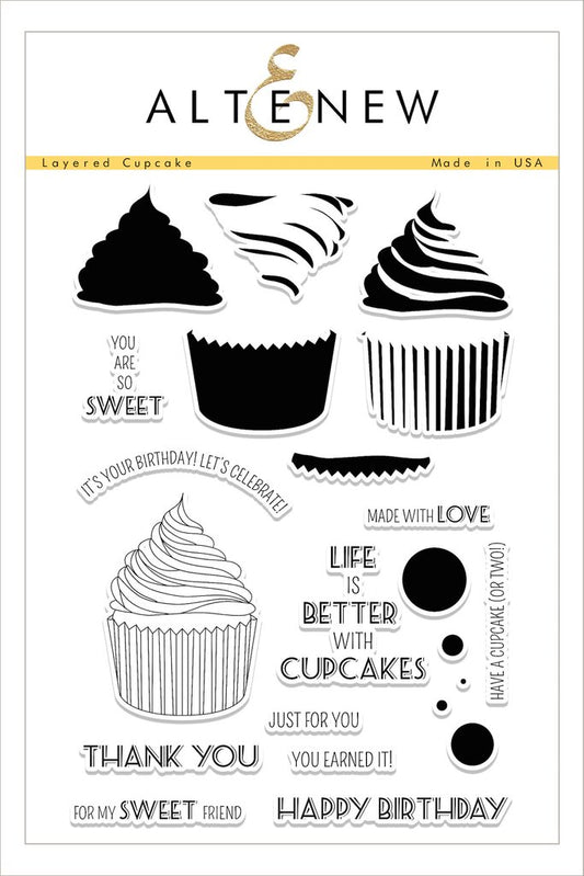 Altenew - Layered Cupcakes - Clear Stamps 6x8