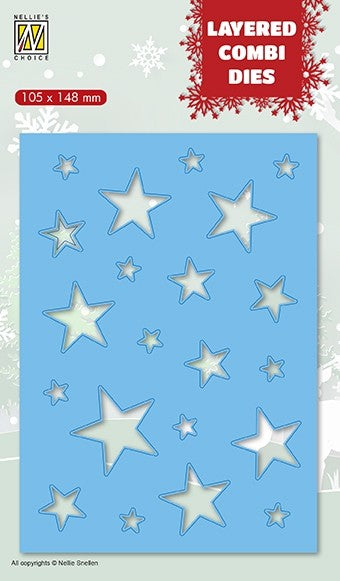 Nellies Choice - Christmas Stars Layer B - Stand alone Stanze