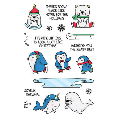 LDRS Creative - Clear Photopolymer Stamps - Frozen Fun - 4x6