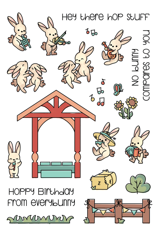 LDRS Creative - Clear Stamps -  Bunny Band Pals