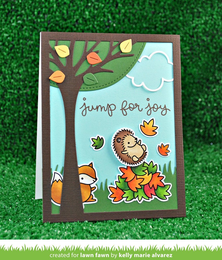 Lawn Fawn - Leafy Tree Backdrop: Portrait - Cuts