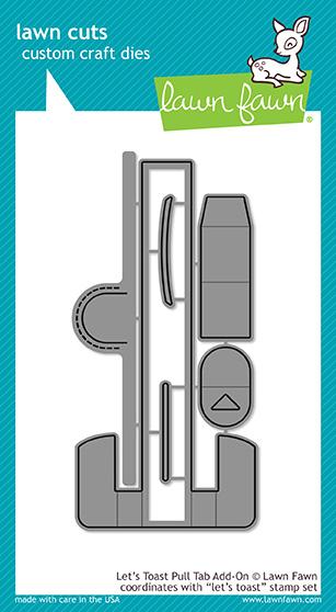 Lawn Fawn - Let's Toast Pull Tab Add-On - Stanze