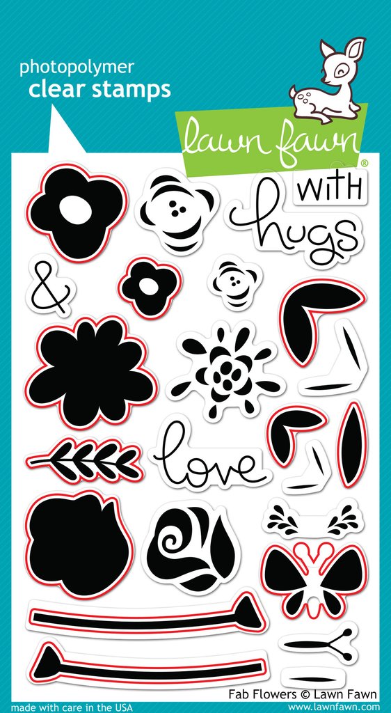 Lawn Fawn - Fab Flowers - Stanze