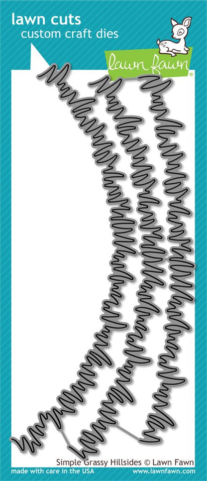 Lawn Fawn - Simple Grassy Hillsides - Stanze