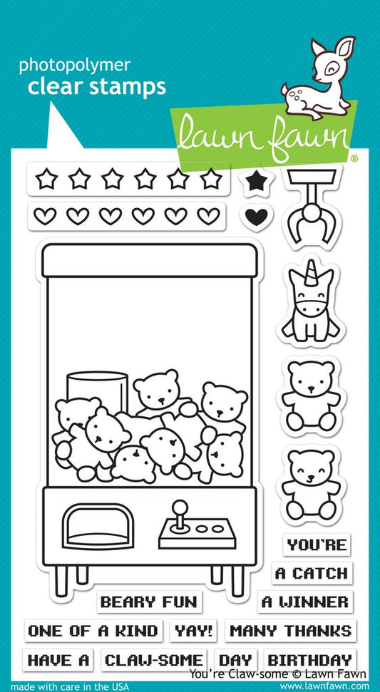 Lawn Fawn - You're Claw-some - Clear Stamp 4x6