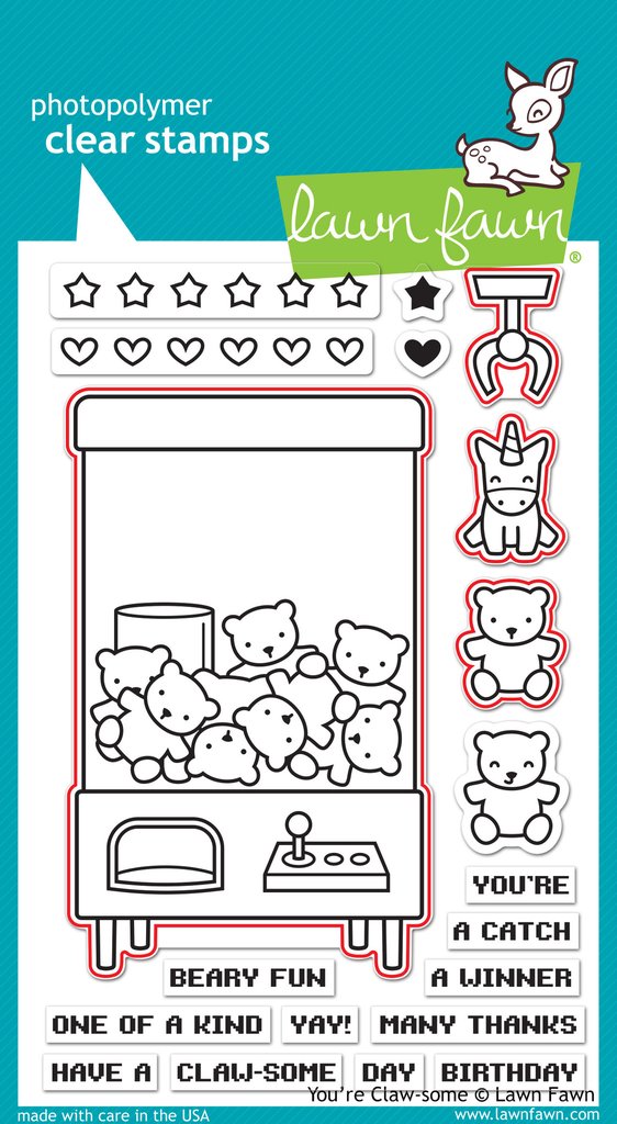 Lawn Fawn - You're Claw-some - Stanze