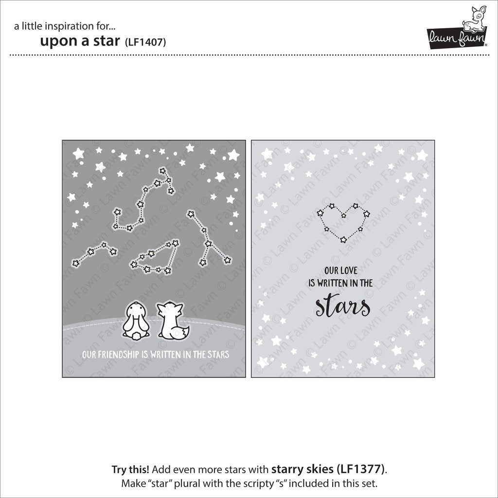 Lawn Fawn - Upon A Star - Clear Stamp 4x6