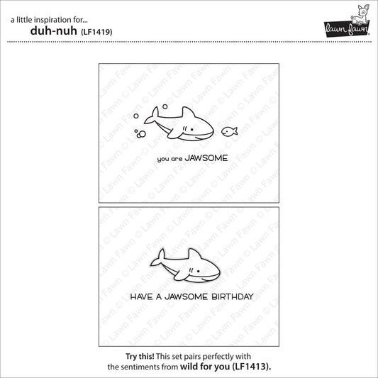Lawn Fawn - Duh-Nuh - Clear Stamp 2x3
