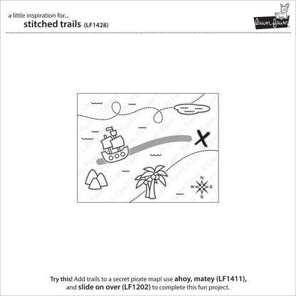 Lawn Fawn - Stitched Trails - Stanze