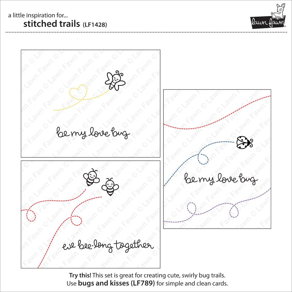 Lawn Fawn - Stitched Trails - Stanze