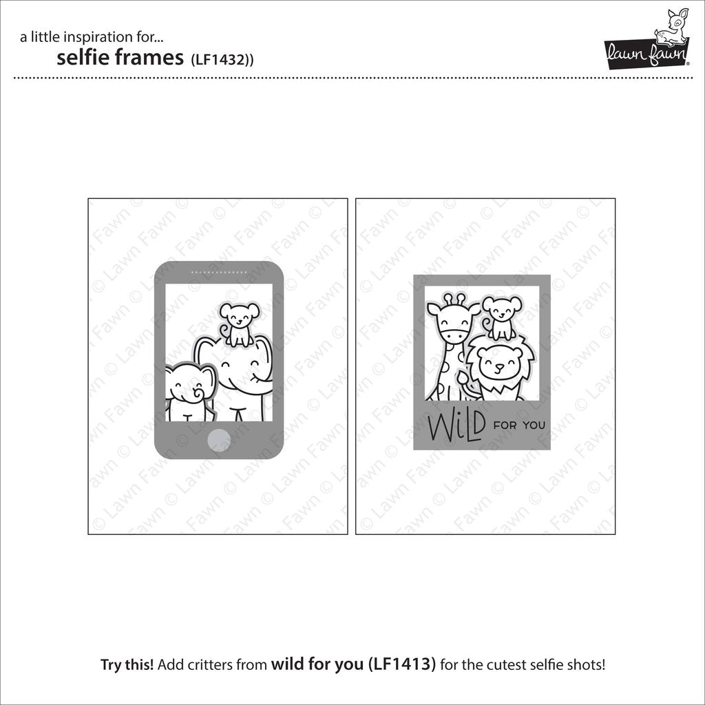 Lawn Fawn - Selfie Frames - Stanze