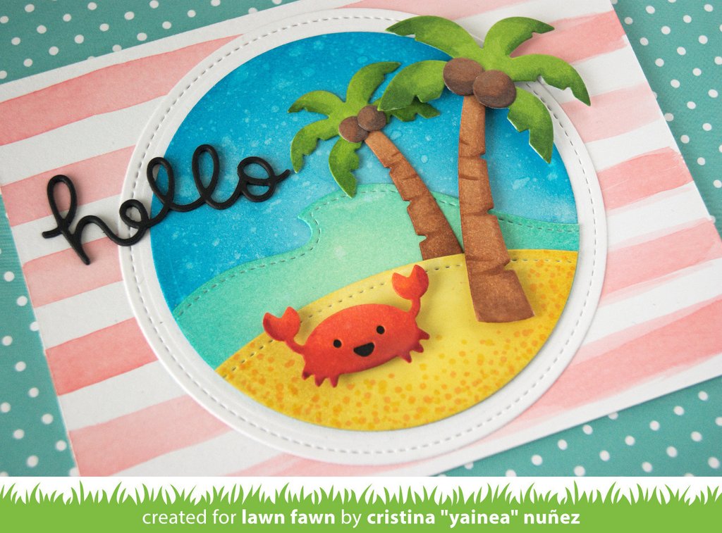 Lawn Fawn - Ocean Hillside Pop-up Add-on - Stanze