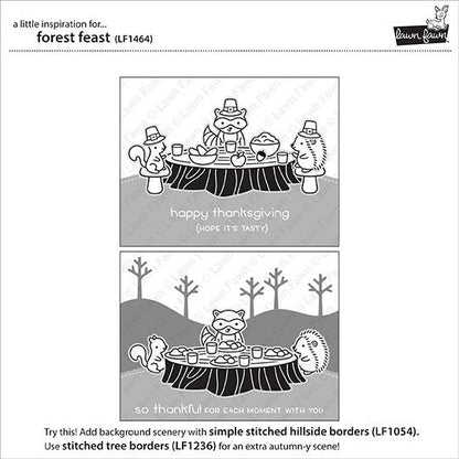 Lawn Fawn - Forest Feast - Clear Stamps 4x6