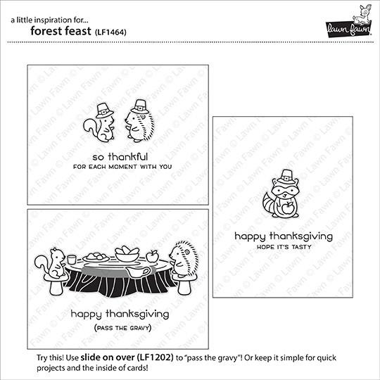 Lawn Fawn - Forest Feast - Clear Stamps 4x6