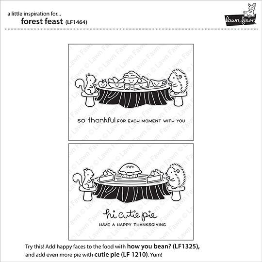 Lawn Fawn - Forest Feast - Clear Stamps 4x6