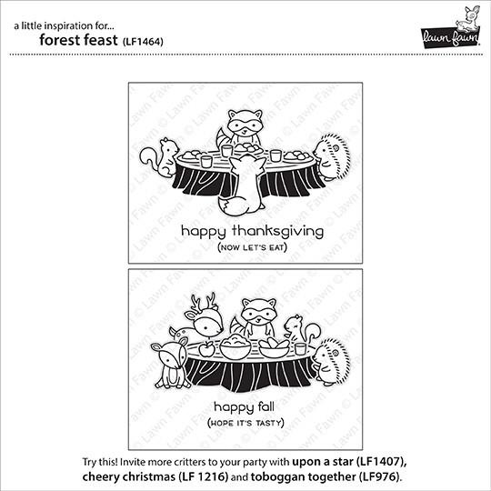 Lawn Fawn - Forest Feast - Clear Stamps 4x6