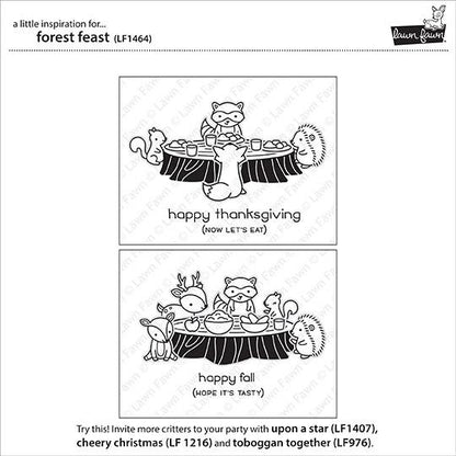 Lawn Fawn - Forest Feast - Clear Stamps 4x6