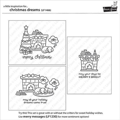 Lawn Fawn - Christmas Dreams - Clear Stamps 4x6