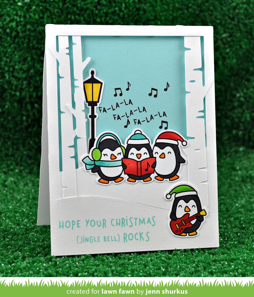 Lawn Fawn - Here We Go A-Waddling - Clear Stamps 4x6