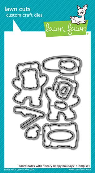 Lawn Fawn - Beary happy Holidays - Stanze