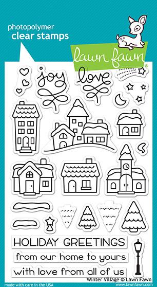 Lawn Fawn - Winter Village - Clear Stamps 4x6