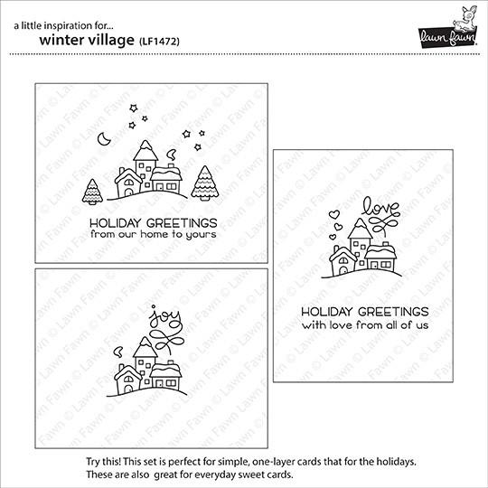 Lawn Fawn - Winter Village - Clear Stamps 4x6