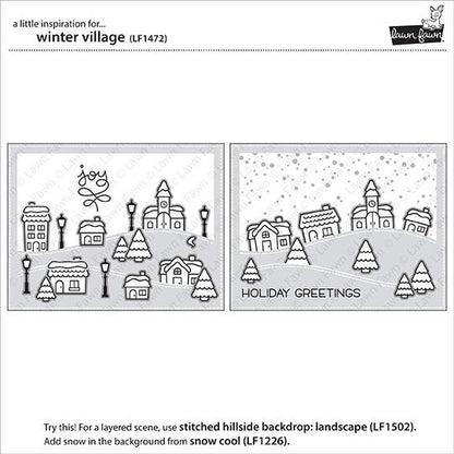 Lawn Fawn - Winter Village - Clear Stamps 4x6