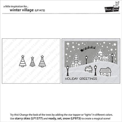 Lawn Fawn - Winter Village - Clear Stamps 4x6