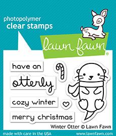 Lawn Fawn - Winter Otter - Clear Stamps 2x3