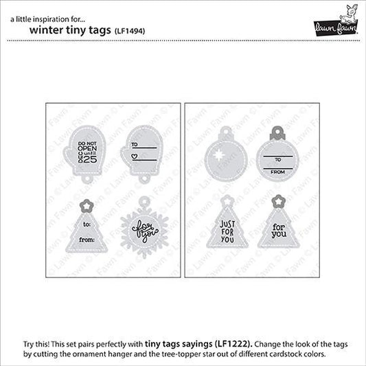 Lawn Fawn - Winter Tiny Tags - Stanze