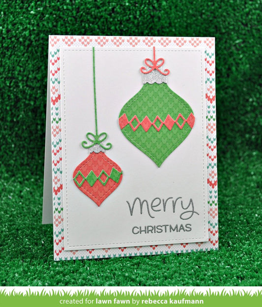 Lawn Fawn - Stitched Ornaments - Stanze