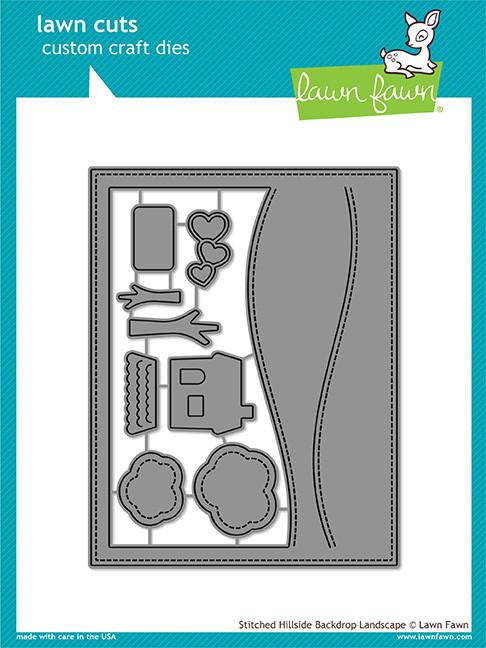 Lawn Fawn - Stitched Hillside Backdrop: Landscape - Stanze