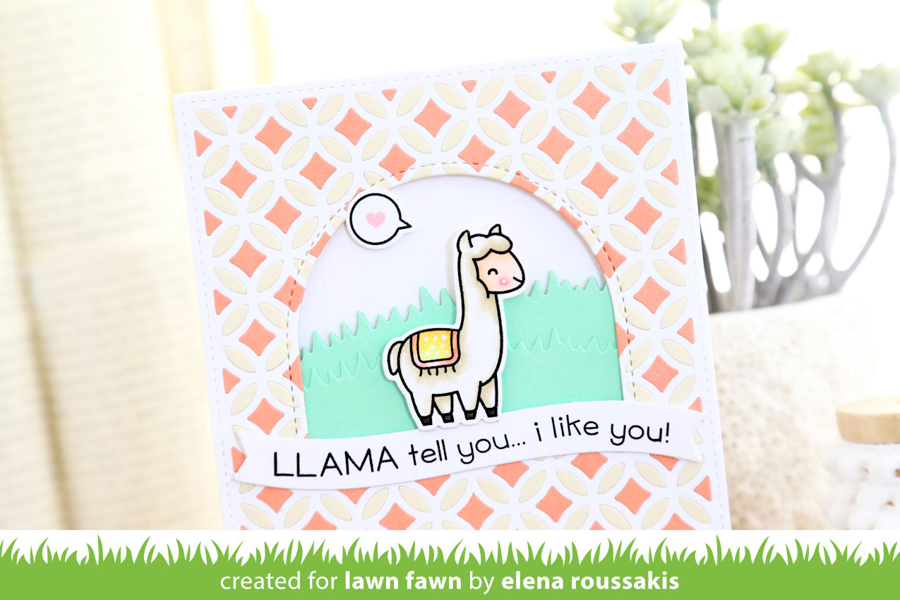 Lawn Fawn - Llama Tell You - Clear Stamp 2x3